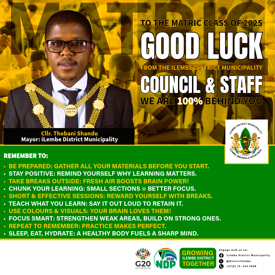 Mayoral Message – Matric 2025